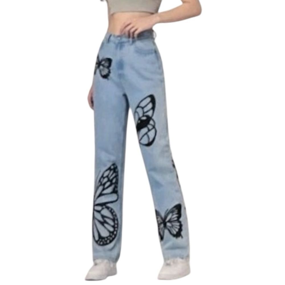 Simple Society Women’s High Waist Baggy Jeans Sz 28
